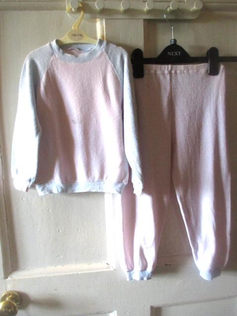 Pigiama asciugacapelli vintage per ragazze rosa e blu età 3-4 anni