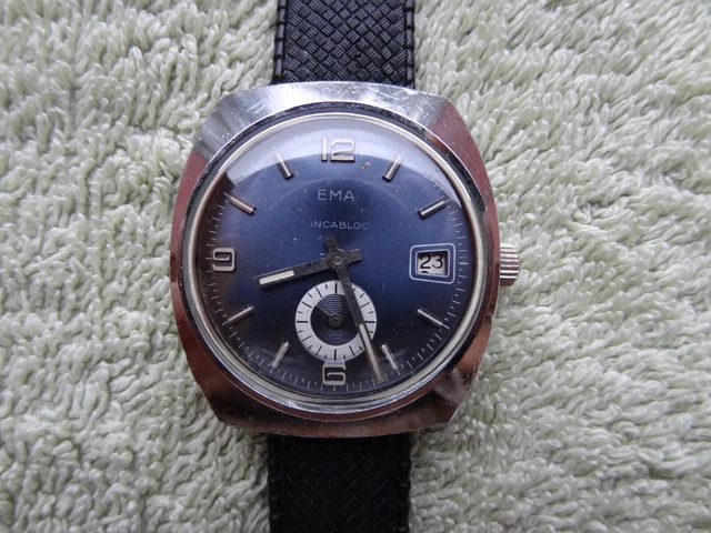 RARE MONTRE EMA Mouvement Mecanique En Etat De Fonctionnement EUR 30,00