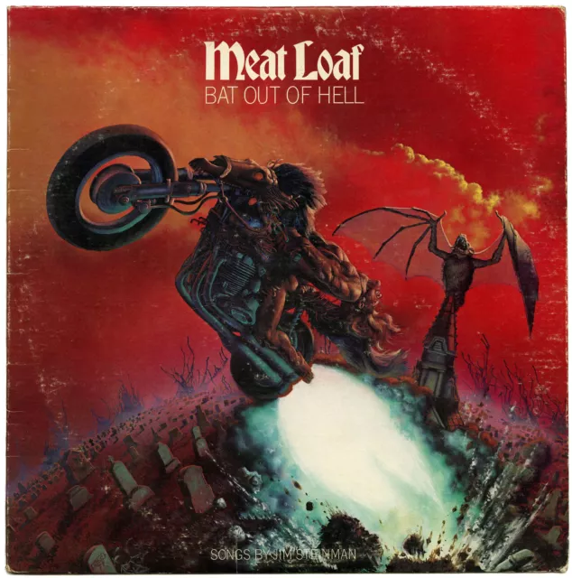 Meatloaf  "BAT OUT OF HELL".. Retro Album Cover Poster Various Sizes