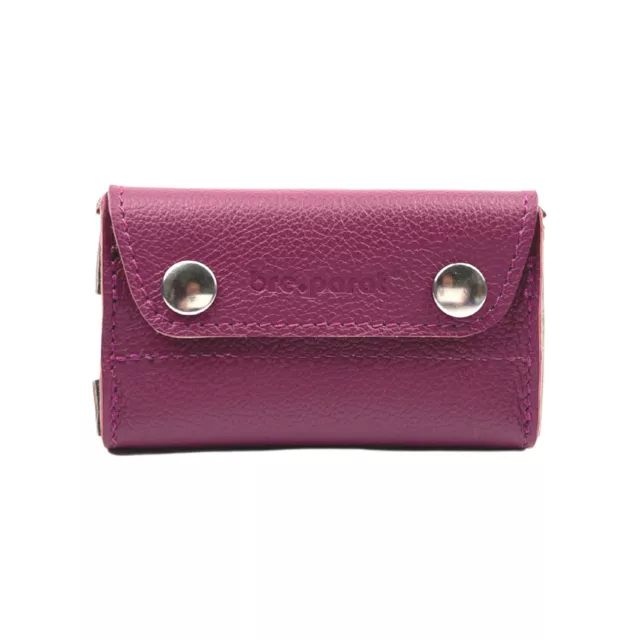 Bolsa de cuero para lector Dexcom G7, ruibarbo