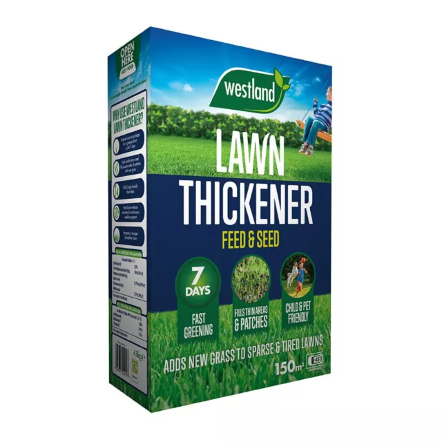 Westland LawnRevive Lawn Thickener 150sqm, Natural, Child & Pet Friendly