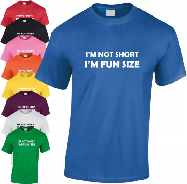 I'm Not Short I'm Fun Size Children's T Shirt Funny Kid's Gift Tee Xmas Present