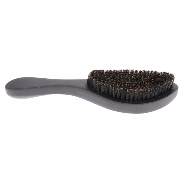 Curved Soft Boar Bristle Wave Hair Brush Wooden Handle Premium Magic Wave Br QH