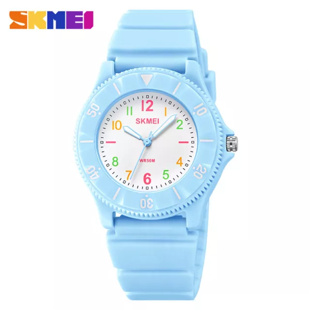 SKMEI Girls Watch Fashion Pink Women Sport Watches for Kids Boy Gift Wristwatch