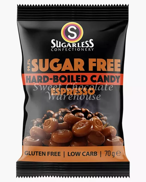 Sugarless Sugar Free Hard-Boiled Gourmet Expresso 70g