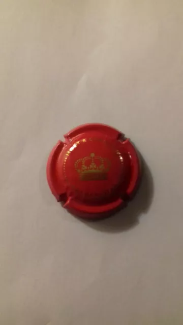 Capsule de champagne Pommery rouge et or