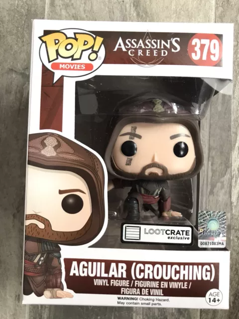 Funko Pop 379 Assassins Creed Aguilar Crouching Variant Loot Crate Neu & OVP