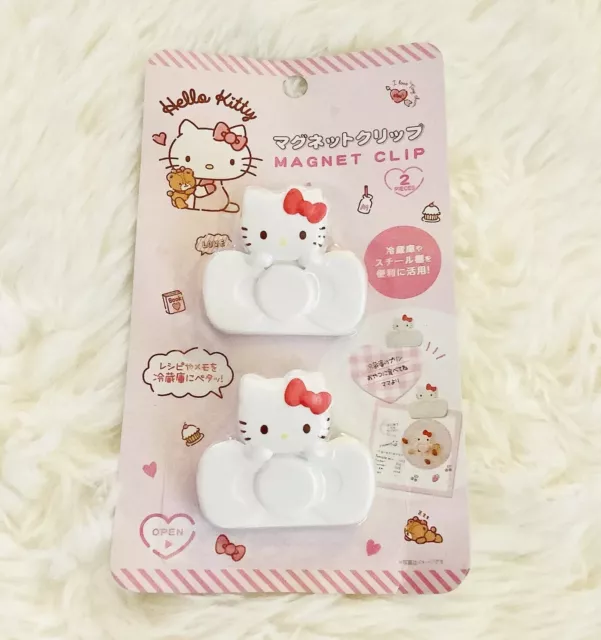 Hello Kitty Sanrio 2 Pcs Refrigerator Magnet Clip