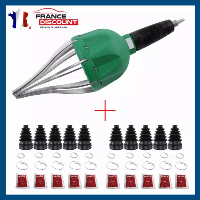 Pince a soufflet de cardan pneumatique + 10 soufflets universel - ECARTEUR