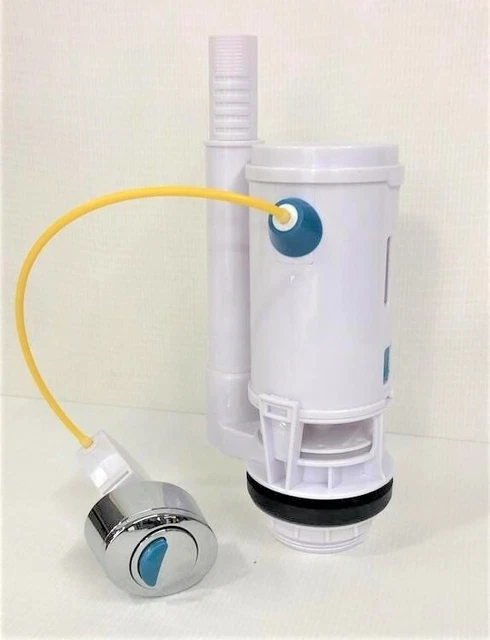 Watersino - Valve De Chasse D'eau Pour Toilettes à Bouton-poussoir Mural En Laiton, Nouvelle Conception, à Montage Mural, Double Chasse