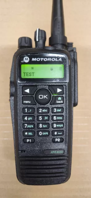 MOTOROLA MOTOTRBO XPR6550 UHF 403-470 MHz Digital DMR Radio  WITH BATTERY!