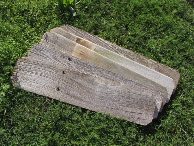 Reclaimed Old Fence Wood Boards W Ears 5 Boards 24" Weathered Barn Wood Planks 2