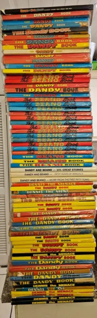 HUGE COLLECTION 66 Dandy, Beano, Dennis the Menace albums(+ 5 comics) 1967 onwar