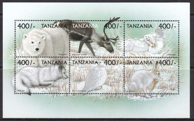 Tanzania, Fauna, Birds, Animals MNH / 1999