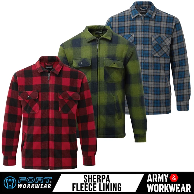 Veste Polaire à Carreaux Pour Homme – Doublure Peluche Chaude – Style Bûcheron Vintage – Pour Automne/Hiver, Loisirs, Travail - 6