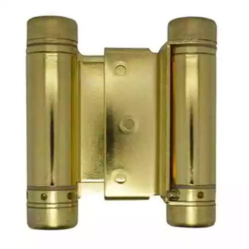 3" Polished Brass Double Acting Spring Hinge - Cafe / Saloon Swinging Door