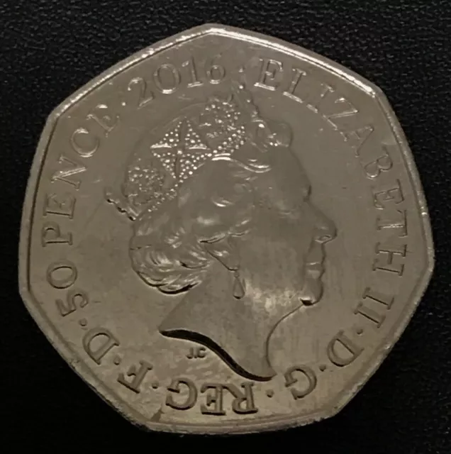 Rare pièce de collection 50p équipe Go natation 2016 Royaume-Uni 2