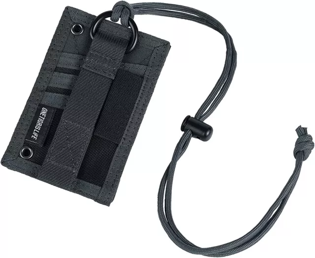 ONETIGRIS TACTICAL ID Card Holder Hook & Loop Patch Badge Holder Neck ...