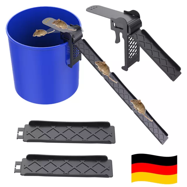 Flip Slide Mausefalle Automatische Lebendfalle Rattenfalle für Eimer Mäusefalle