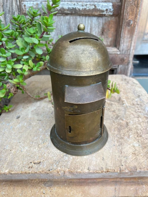 Antique Old Brass Hand Carved Beautiful Decorative Post Office Letter Box