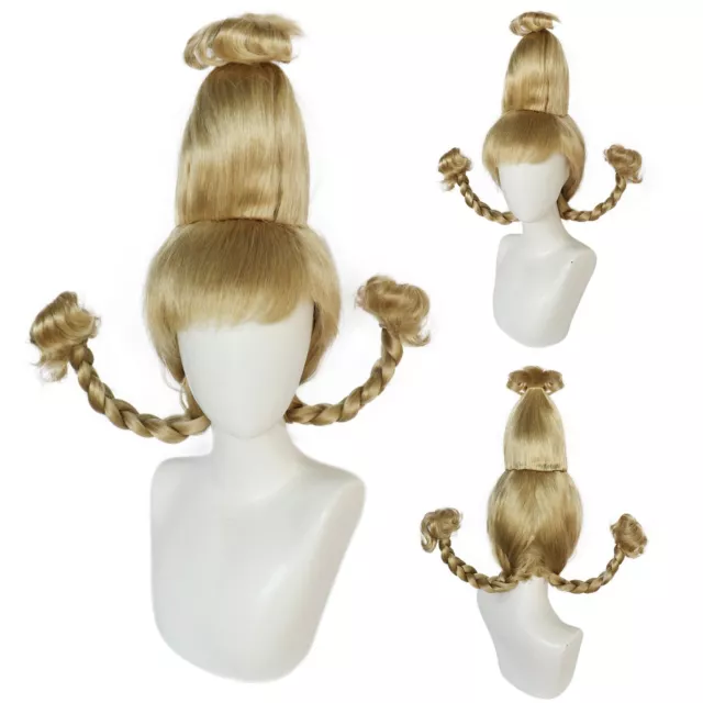 NEW! CINDY LOU Who Wig! The Grinch Christmas Halloween Cosplay One Size  Fits All $29.99 - PicClick
