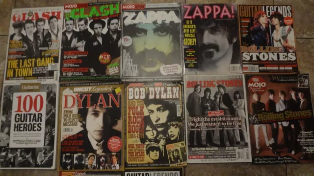 UNCUT MOJO CLASSIC Guitar magazine lot! Hendrix The Clash Zappa Rolling ...