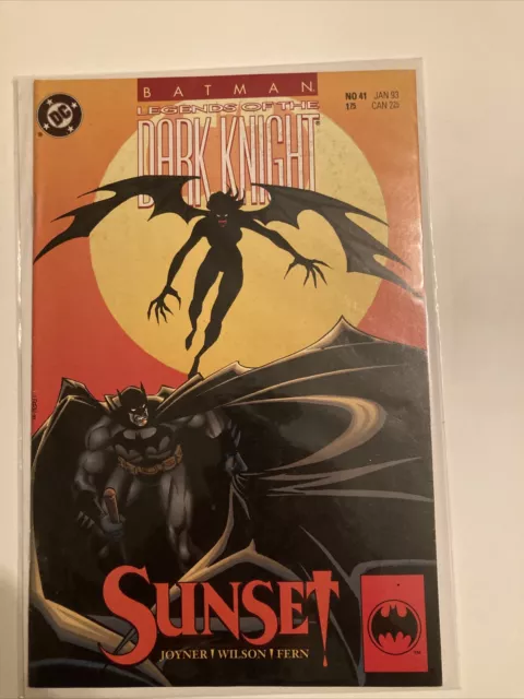 Batman Legends Of The Dark Knight #41 Sunset 1993 Mike Mignola NM