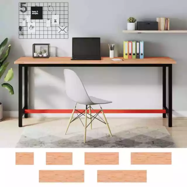 Tablero de Banco de Trabajo Encimera Mesa Superficie Madera Maciza Haya vidaXL