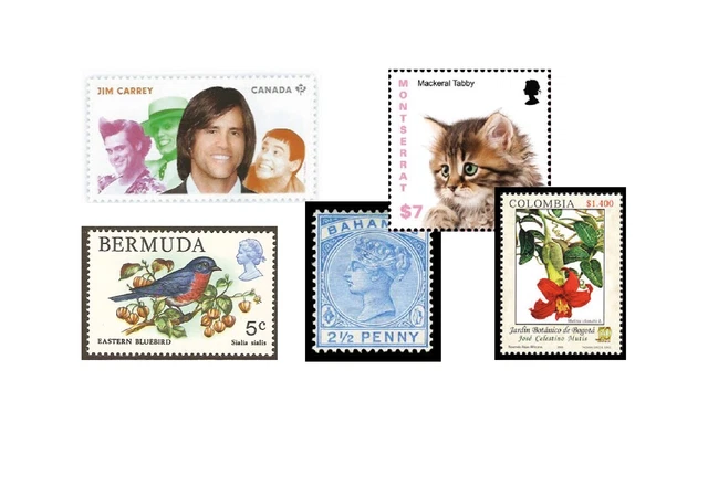 Briefmarken Amerika 300 Marken postfrisch und gestempelt