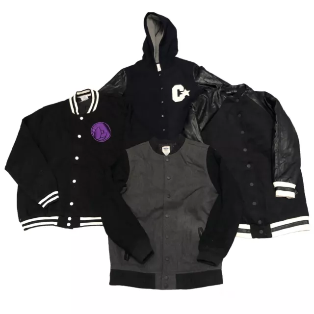 10 X Modern Varsity Jackets Joblot Wholesale Mix Bundle Clothing