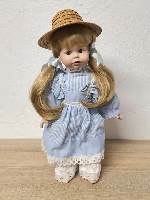 Künstlerpuppe Porzellanpuppe Doll 37 cm Sammler Rarität Vintage