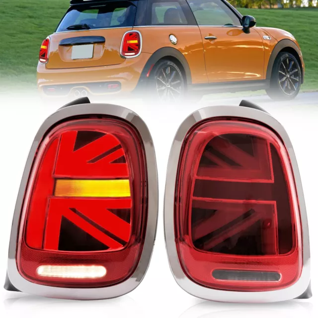 Luces traseras LED para 2014-2022 BMW Mini Cooper F55 F56 F57 dinámico