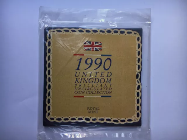 SEALED Royal Mint United Kingdom Brilliant Uncirculated Coin Collection 1990