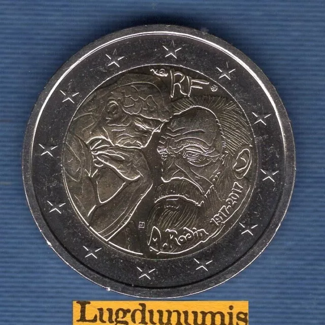 2 Euro Commémo France 2017 Auguste Rodin SUP SPL de Rouleau - France