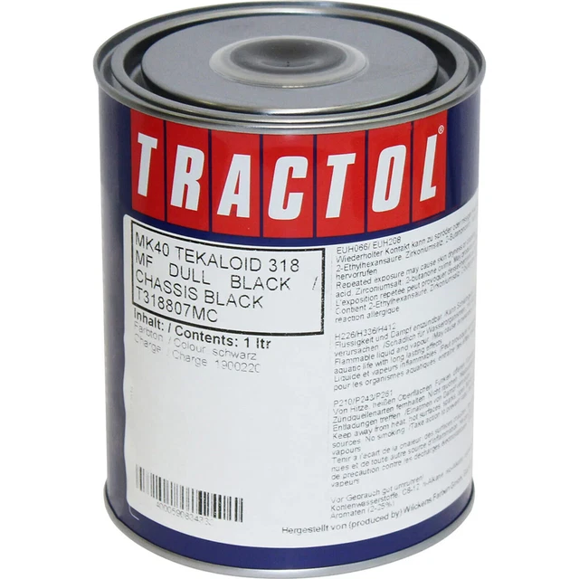 Vernice Tractol 1L nero opaco