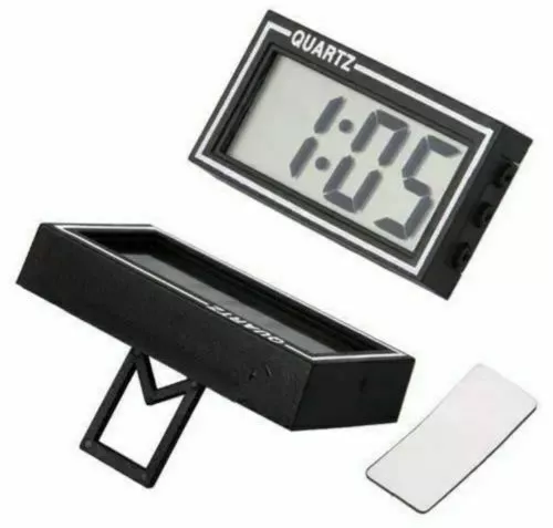 Jumbo Self Adhesive Quartz Clock With Date Function Dashboard Digital Car Van Uk