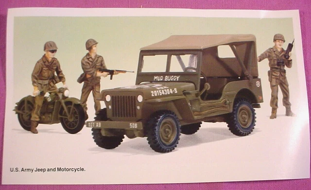 Monogram 1:32 WILLYS JEEP & CYCLE Bagged Kit SnapTite YOUNG MODEL BUILDERS CLUB Monogram 1:32 WILLYS JEEP & CYCLE Bagged Kit SnapTite YOUNG MODEL BUILDERS CLUB