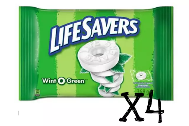 Life Savers Wint-O-Green 150 Gram Bag x4 From Canada Candy FRESH