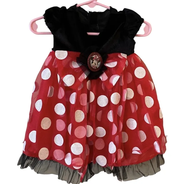 Baby Girl Infant Minnie Mouse Dress Disney Store Halloween Costume 6-12 M