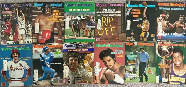 Sports Illustrated April - June 1980 LOT 12 Vintage Issues (sold as LOT or solo)