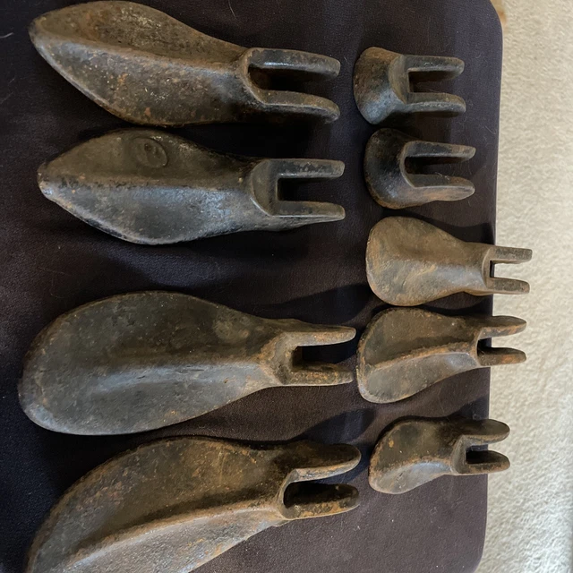 Vintage Shoe Forms Cast Iron “ Big Boy Type” Open End