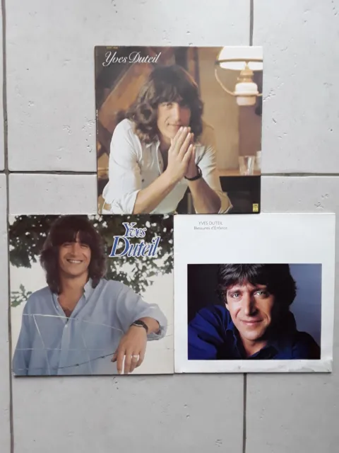 Yves Duteil Lot 3 Disques Vinyles Lp 33T