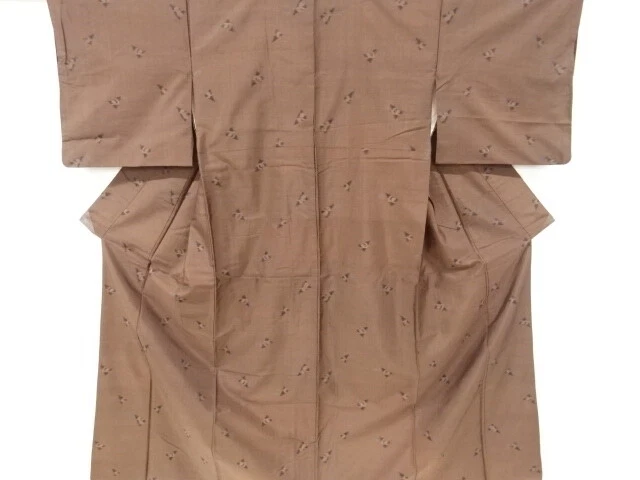 6570368: Japanese Kimono / Antique Kimono / Taisho Roman Style / Tsumugi / Woven