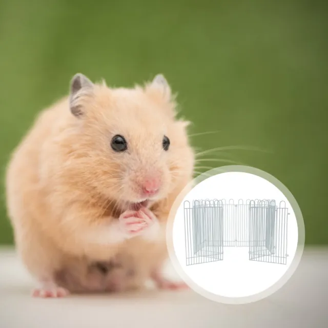 8 Pcs Hamster-Villa-Zaun Spielzeug Für Kätzchen Hasenspielzeug Käfig