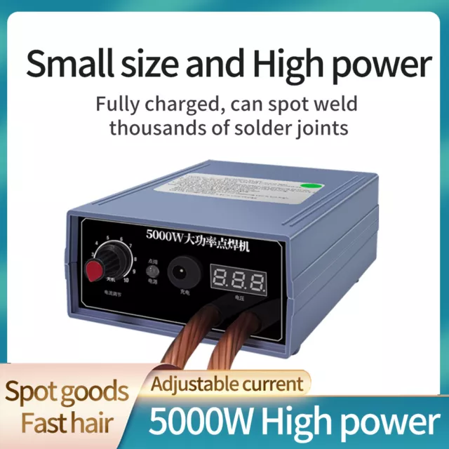 Spot Welder 5000W High Power Handheld Spot Welding Machine Current Adjustable