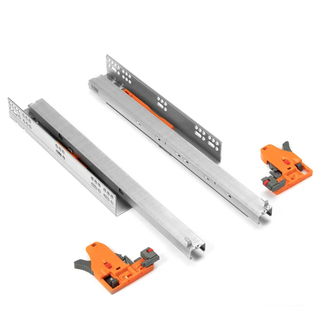 2ER SET (1 Paar) Schubladenauszug Vollauszug 500mm 40 kg belastbar Push to open EUR 22,65