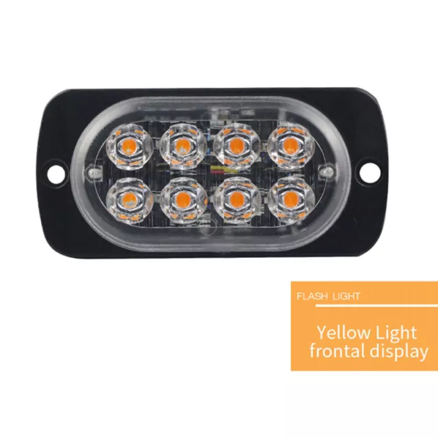 8 LED Car Truck Emergency Light Flashing Strobe Side Indicator Warning Lamp d