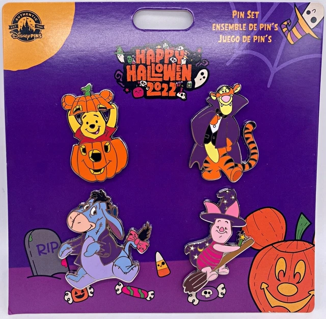DISNEY PINS HAPPY Halloween 2022 Winnie the Pooh Eeyore Tigger Piglet