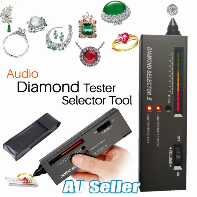 Portable Diamond Gem Tester Selector with Case Gemstone Platform Jeweler  Tool