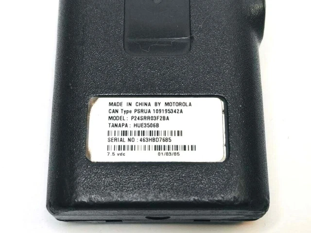 Motorola Spirit Mu21Cv 2 Way Radio Walkie Talkie Handheld Model P24Srr03F2Ba 3